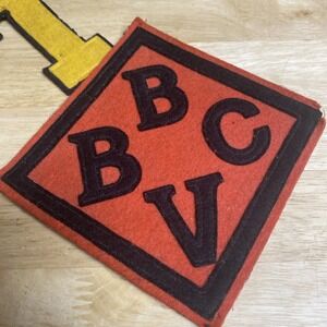 Vintage Varsity Letterman's Jacket Patch Milwaukee 1950s WI BBCV